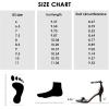 imagemysoft Womens Stilettos Classic Strappy Open Toe Pump Heel SandalsBlackPu