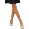 imagemysoft Womens Wedge Pumps Closed Toe Low Heel Dress Shoes Gold