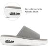 imagemysoft Womens Comfortable Slide Sandals Air Cushion Knit Slip On Wedge Lightweight Walking Sandals Platform Summer ShoesGrey