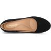imagemysoft Womens Pumps Low Chunky Block Heel Round Toe Comfortable Dress ShoesBlack Nubuck