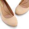 imagemysoft Womens Pumps Low Chunky Block Heel Round Toe Comfortable Dress ShoesNude Nubuck