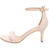 imagemysoft Womens Stilettos Pump Heel Sandals Ankle Strap Open ToeNude Nubuck