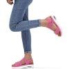 imagemysoft Womens Summer Walking Sandals Air Cushion Support Platform Ankle Strap Shoes Comfortable Casual Wedge SandalsHot Pink