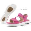 imagemysoft Womens Summer Walking Sandals Air Cushion Support Platform Ankle Strap Shoes Comfortable Casual Wedge SandalsHot Pink