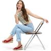 imagemysoft Womens Espadrille Sandals Low Wedge Platform Open Toe Slingback Ankle Strap Criss Cross Slip On Summer ShoesRed