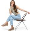 imagemysoft Womens Espadrille Sandals Low Wedge Platform Open Toe Slingback Ankle Strap Criss Cross Slip On Summer ShoesTaupe