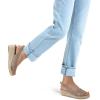imagemysoft Womens Espadrille Sandals Low Wedge Platform Open Toe Slingback Ankle Strap Criss Cross Slip On Summer ShoesTaupe