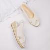 imagemysoft Womens Espadrille Sandals Low Wedge Platform Open Toe Slingback Ankle Strap Criss Cross Slip On Summer ShoesWhite