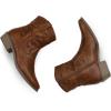 imagemysoft Womens Fashion Western Cowboy Ankle Boots Short Cowgirl Low Heel Booties