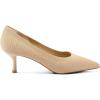 imagemysoft Womens Pumps 2 inch Kitten Heel Pointed Toe Low Heel Dress ShoesNude Knitting