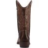 imagemysoft Womens Western Cowboy Boots Embroidered MidCalf Pointed Toe Cowgirl Boot Available for Regular and Wide CalfDark Brown Pu