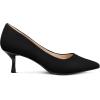 imagemysoft Kitten Heels for Women Low Heel Pumps 2 Inch Closed Toe Wedding Dress ShoesBlack