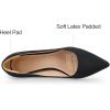 imagemysoft Kitten Heels for Women Low Heel Pumps 2 Inch Closed Toe Wedding Dress ShoesBlack