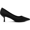imagemysoft Kitten Heels for Women Low Heel Pumps 2 Inch Closed Toe Wedding Dress ShoesBlack Knitting