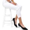 imagemysoft Kitten Heels for Women Low Heel Pumps 2 Inch Closed Toe Wedding Dress ShoesBlack Pu