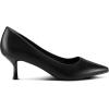 imagemysoft Kitten Heels for Women Low Heel Pumps 2 Inch Closed Toe Wedding Dress ShoesBlack Pu