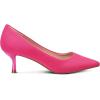 imagemysoft Kitten Heels for Women Low Heel Pumps 2 Inch Closed Toe Wedding Dress ShoesHot Pink