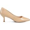 imagemysoft Kitten Heels for Women Low Heel Pumps 2 Inch Closed Toe Wedding Dress ShoesNude Patent