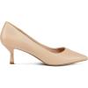 imagemysoft Kitten Heels for Women Low Heel Pumps 2 Inch Closed Toe Wedding Dress ShoesNude Pu