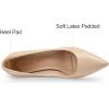 imagemysoft Kitten Heels for Women Low Heel Pumps 2 Inch Closed Toe Wedding Dress ShoesNude Pu