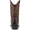 imagemysoft Womens Wide Calf Cowboy Boots PullOn MidCalf Embroidered Pointed Toe Retro Western BootsDark Brown