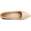 imagemysoft Womens Pointed Toe Pumps 2 Inch Chunky Block Low Heels Dressy Shoes Slip On PumpsNude Pu