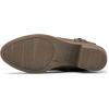imagemysoft Womens Ankle Boots Low Chunky Heel Round Toe Wide Width Short Booties Side ZipperAged Brown