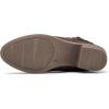 imagemysoft Womens Ankle Boots Low Chunky Heel Round Toe Wide Width Short Booties Side ZipperDark Brown Pu