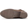 imagemysoft Womens Ankle Boots Low Chunky Heel Round Toe Wide Width Short Booties Side ZipperTan Pu