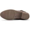 imagemysoft Womens Ankle Boots Low Chunky Heel Round Toe Wide Width Short Booties Side ZipperTaupe Pu