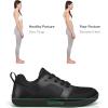 imagemysoft Womens Wide Toe Box Barefoot Shoes Zero Drop Minimalist Sneakers with Removable Insole for Bunions Walking ampamp TrainingAll Black
