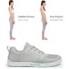 imagemysoft Womens Wide Toe Box Barefoot Shoes Zero Drop Minimalist Sneakers with Removable Insole for Bunions Walking ampamp TrainingLight Grey