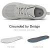 imagemysoft Womens Wide Toe Box Barefoot Shoes Zero Drop Minimalist Sneakers with Removable Insole for Bunions Walking ampamp TrainingLight Grey