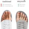 imagemysoft Womens Wide Toe Box Barefoot Shoes Zero Drop Minimalist Sneakers with Removable Insole for Bunions Walking ampamp TrainingLight Grey