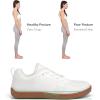 imagemysoft Womens Wide Toe Box Barefoot Shoes Zero Drop Minimalist Sneakers with Removable Insole for Bunions Walking ampamp TrainingWhiteGum