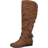 Dark Brown Wide Calf