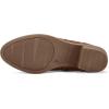 imagemysoft Womens Ankle Boots Low Chunky Heel Round Toe Casual Comfortable Short Booties with Side ZipperCognac Pu