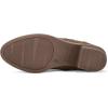 imagemysoft Womens Ankle Boots Low Chunky Heel Round Toe Casual Comfortable Short Booties with Side ZipperKhaki Pu