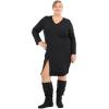 imagemysoft Womens Extra Wide Calf Boots Knee High Slouchy Flat Wide Width Tall Shoes Side ZippersBlack Wide Calf