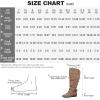 imagemysoft Womens Extra Wide Calf Boots Knee High Slouchy Flat Wide Width Tall Shoes Side ZippersBrown Extra Wide Calf