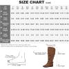 imagemysoft Womens Extra Wide Calf Boots Knee High Slouchy Flat Wide Width Tall Shoes Side ZippersDark Brown Extra Wide Calf