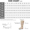 imagemysoft Womens Wide CalfExtra Wide Calf Knee High Boots Slouchy Flat Tall Boots with Side ZipperBeige Extra Wide Calf