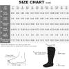 imagemysoft Womens Wide CalfExtra Wide Calf Knee High Boots Slouchy Flat Tall Boots with Side ZipperBlack Extra Wide Calf