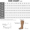 imagemysoft Womens Wide CalfExtra Wide Calf Knee High Boots Slouchy Flat Tall Boots with Side ZipperTan Extra Wide Calf