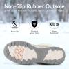 imagemysoft Womens Snow Boots Waterproof Insulated Warm LaceUp Winter Booties for OutdoorBeige