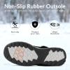 imagemysoft Womens Snow Boots Waterproof Insulated Warm LaceUp Winter Booties for OutdoorBlack
