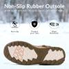 imagemysoft Womens Snow Boots Waterproof Insulated Warm LaceUp Winter Booties for OutdoorBrown