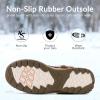 imagemysoft Womens Snow Boots Waterproof Insulated Warm LaceUp Winter Booties for OutdoorDark Brown