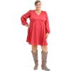 imagemysoft Womens Wide Calf Knee High Boots Cowgirl Low Chunky Stacked Heel Wide Width Pointed Toe Slouchy Tall Boots with ZippersTaupe Wide Calf