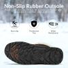 imagemysoft Womens Winter Boots Water Resistant Insulated Warm Snow Booties MidCalf Shoes for OutdoorBrown